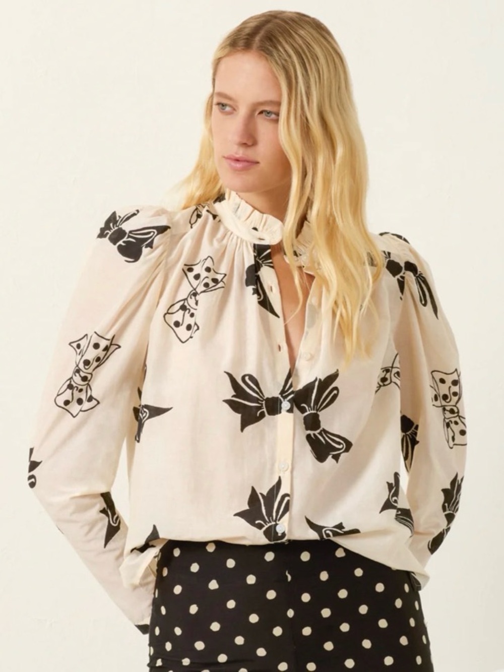 ALIX OF BOHEMIA ARTEMIS BLACK TIE SHIRT